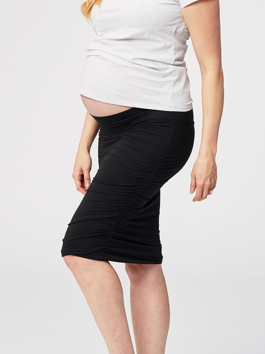 tiramisu maternity skirt - black