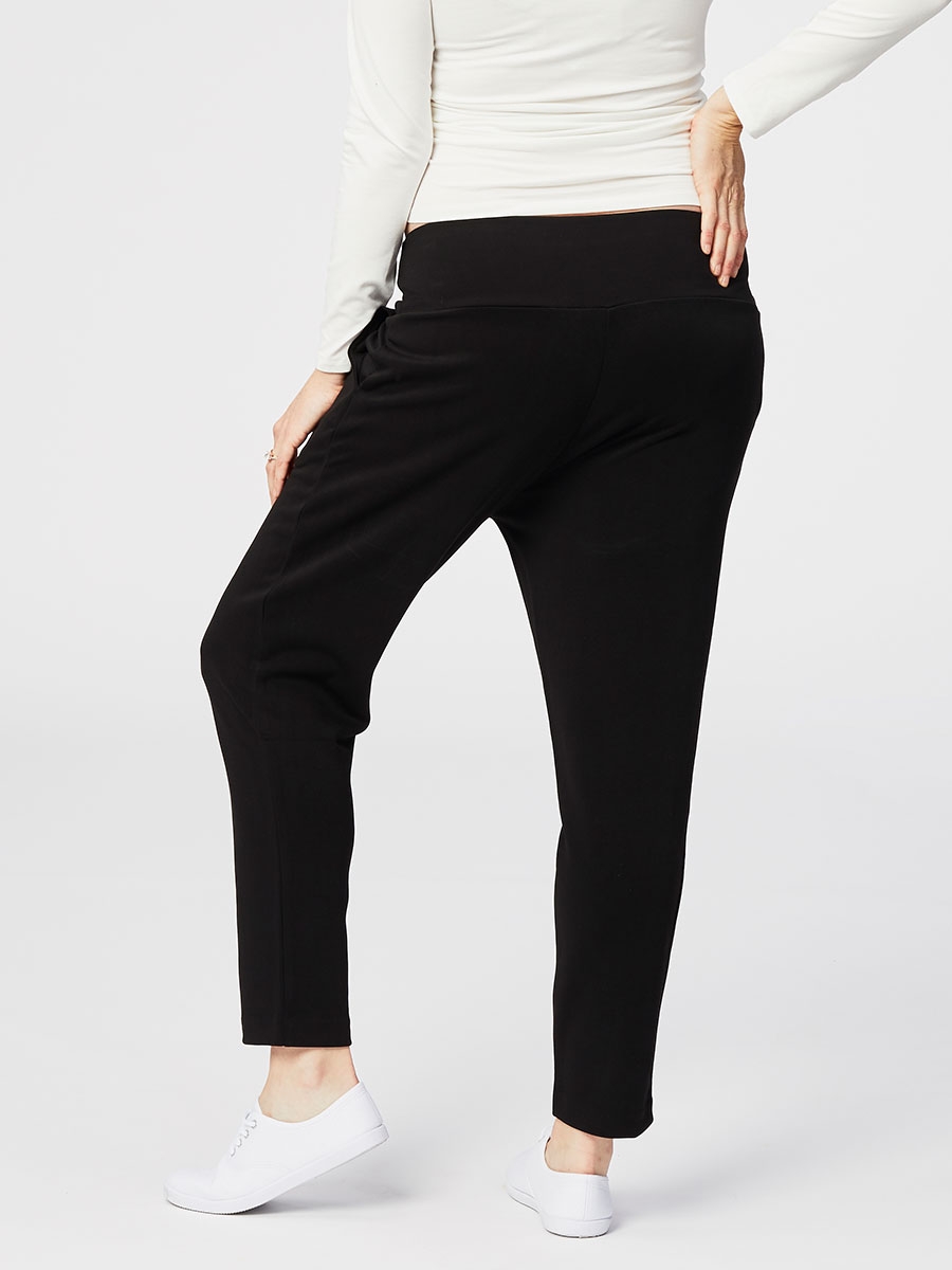 aniseed maternity ponte pants - black