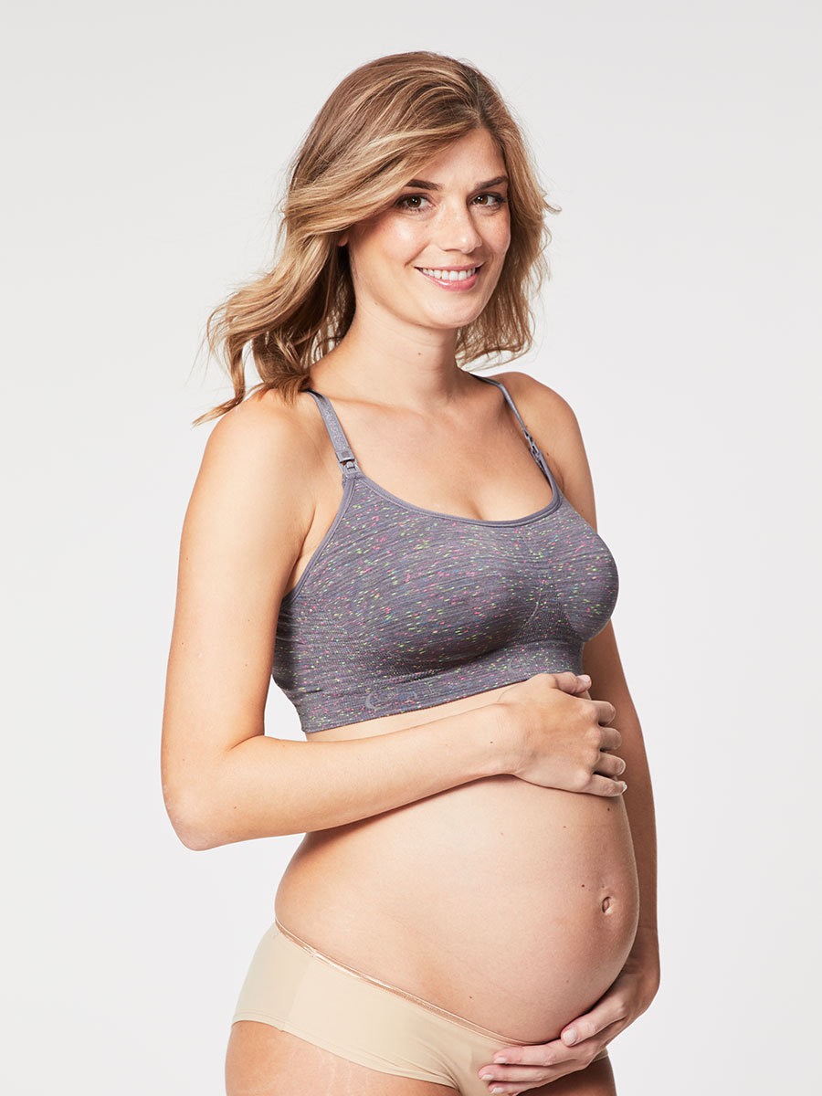 cotton candy nursing bra - charcoal