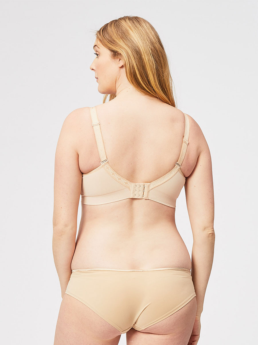 popping candy nursing bra - nude