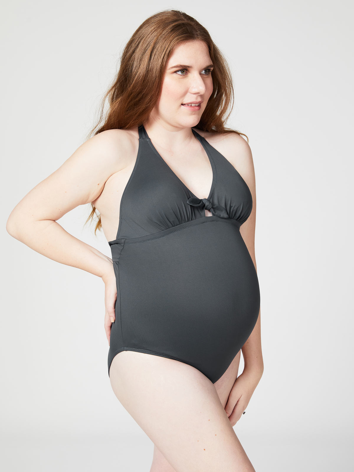 tonic maternity swimsuit - charcoal