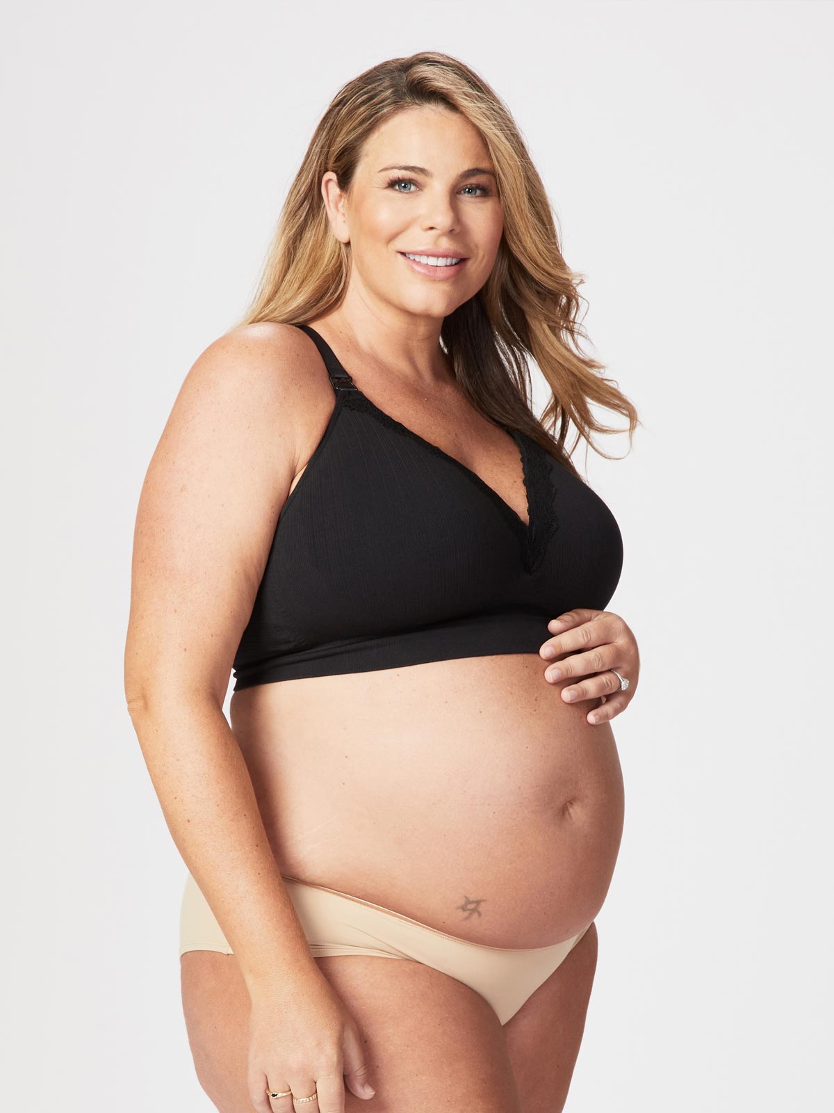 tutti frutti nursing bra - black