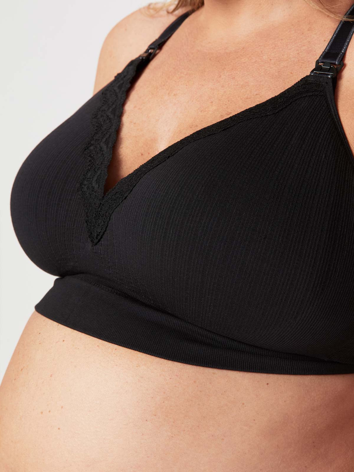 tutti frutti nursing bra - black
