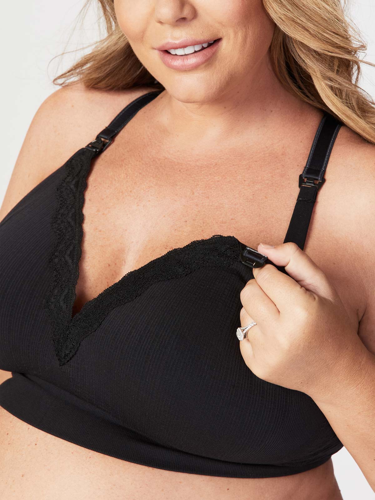 tutti frutti nursing bra - black