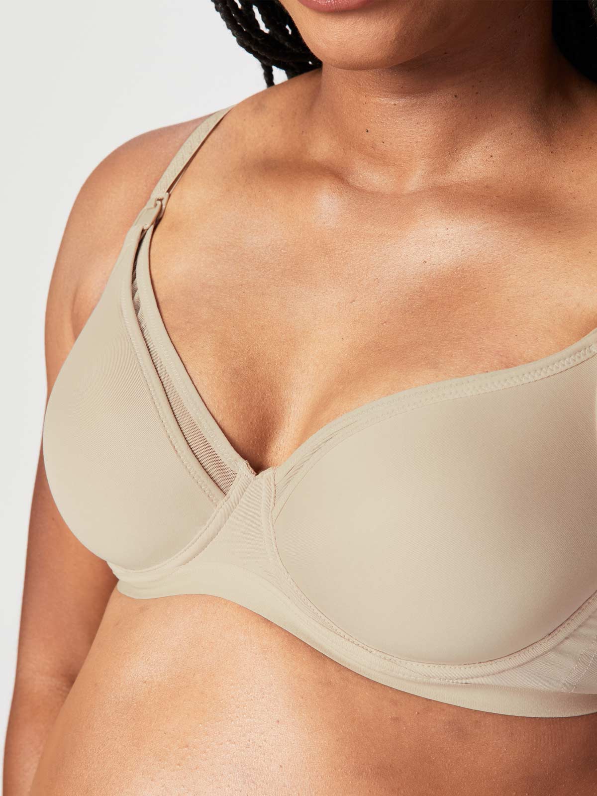 empower nursing bra - nude