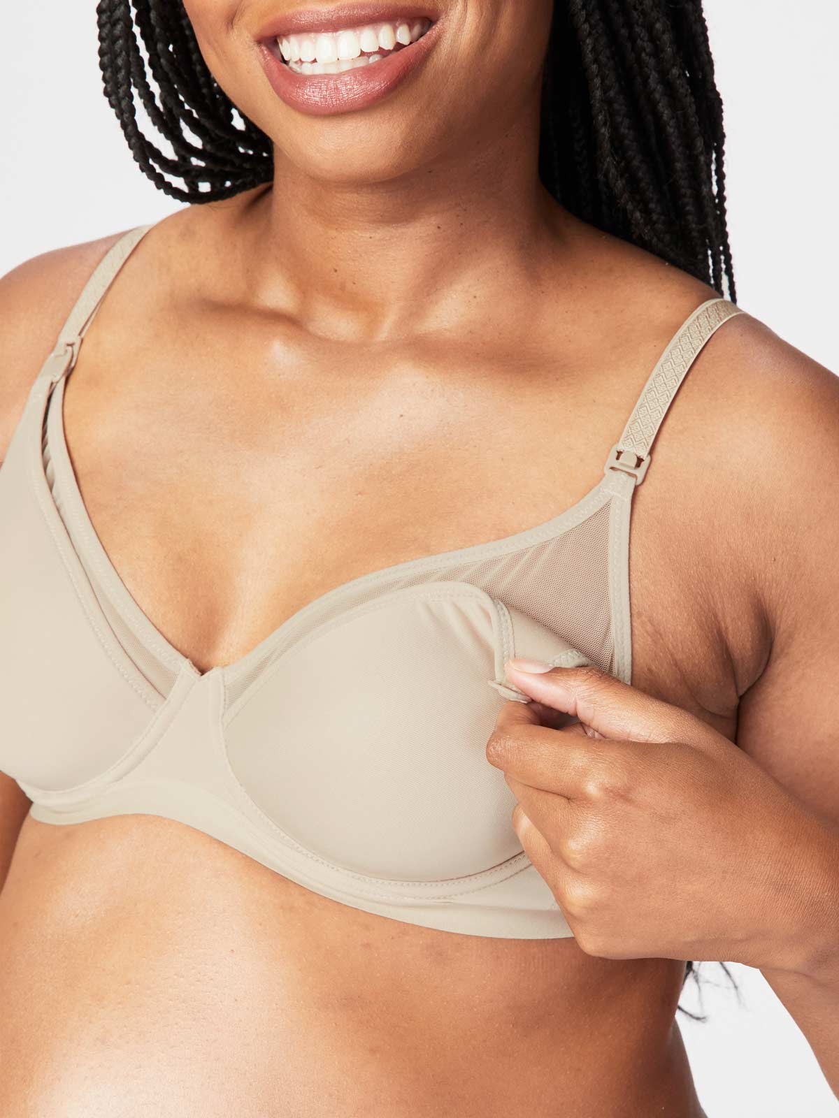 empower nursing bra - nude