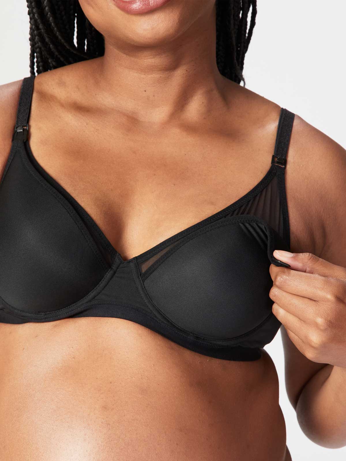 empower nursing bra - black