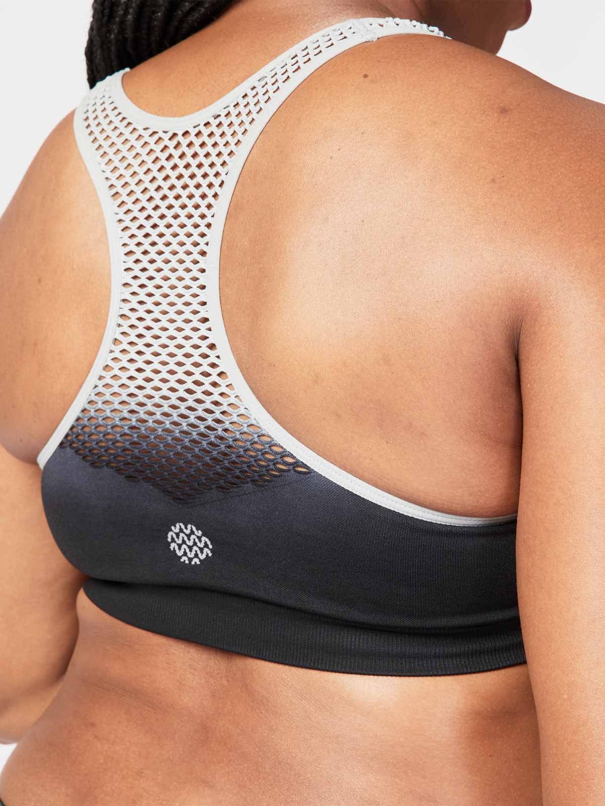 rebel maternity crop - black grey