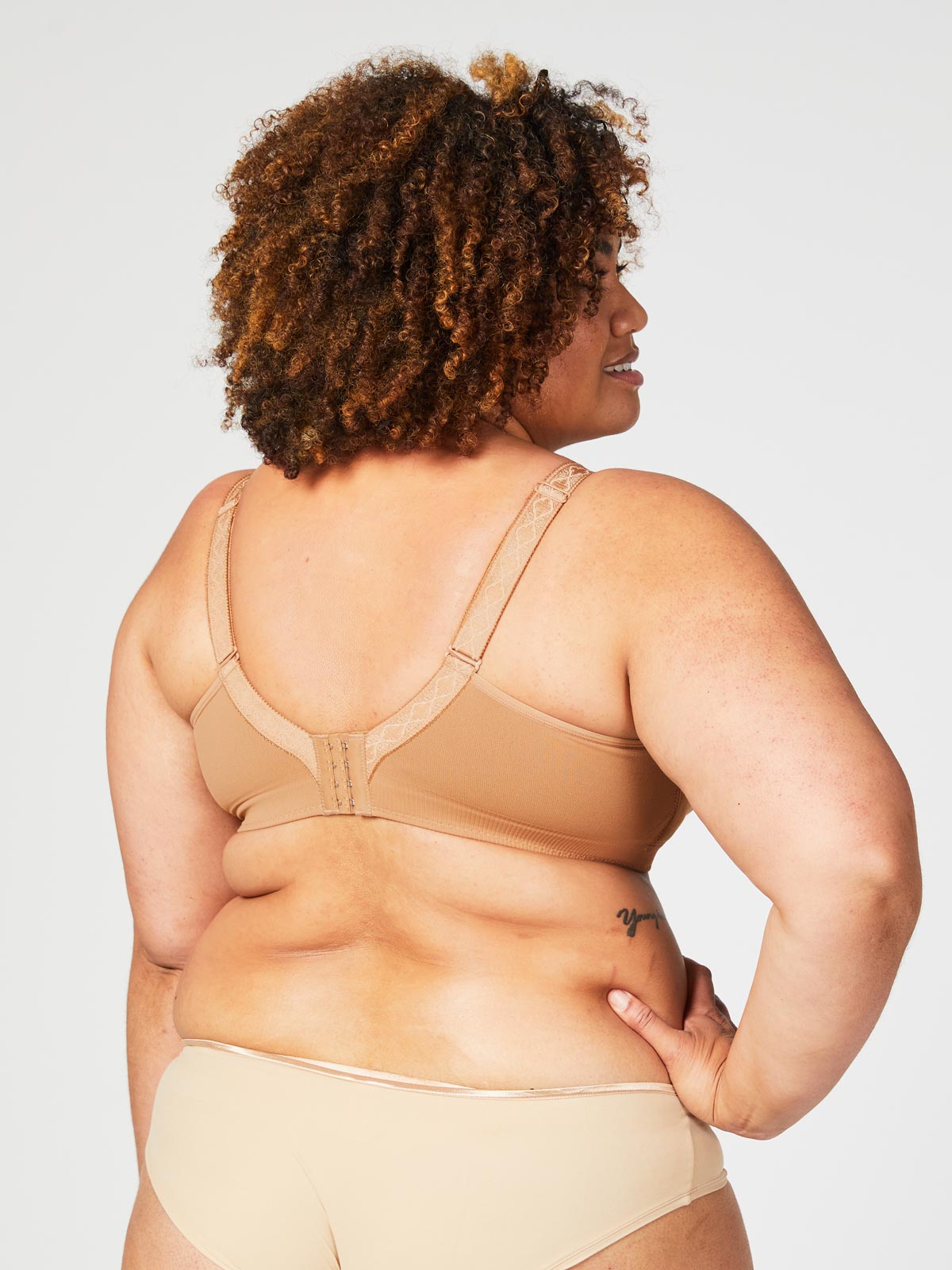 popping candy nursing bra - mocha