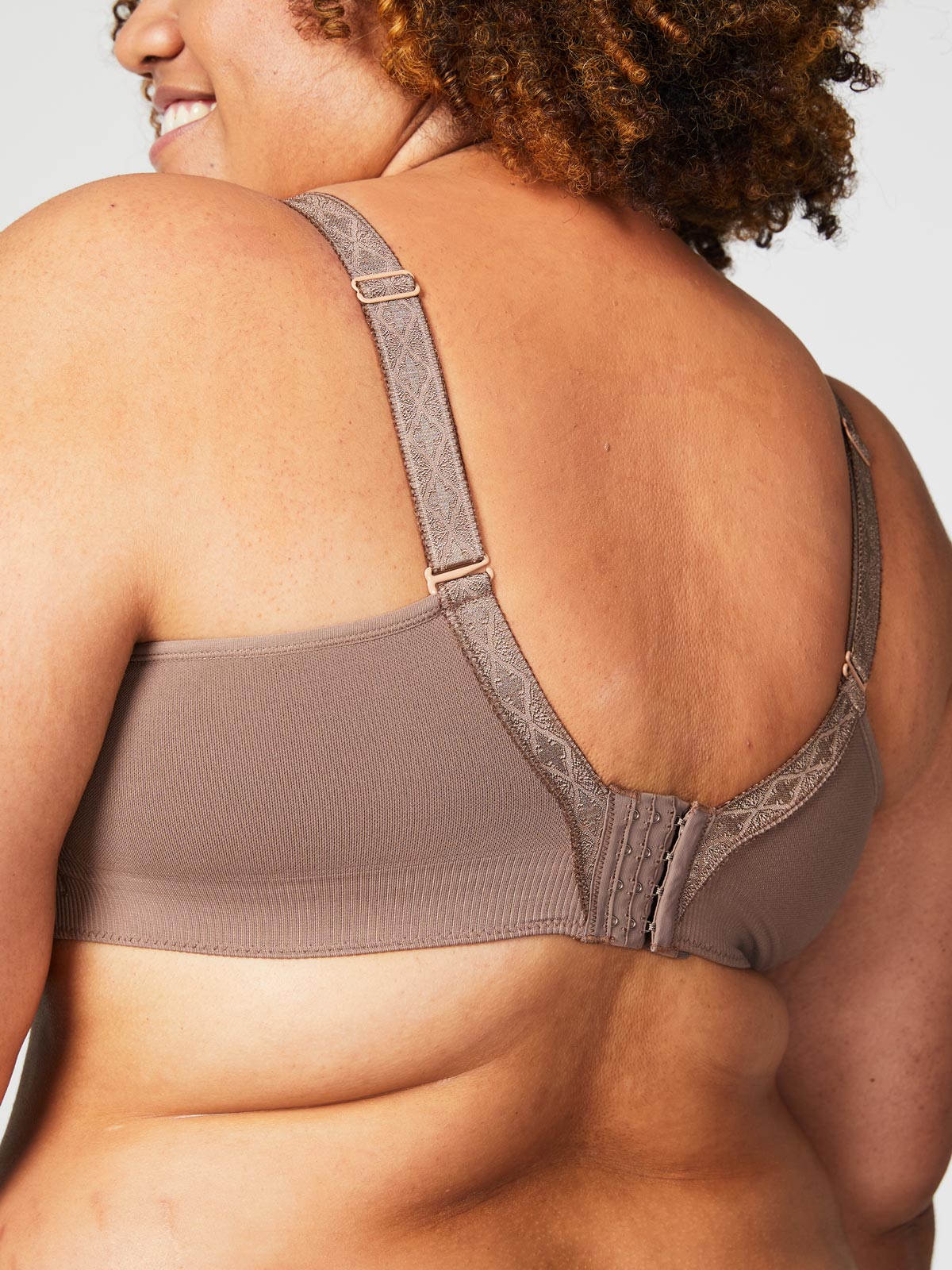 popping candy nursing bra - cocoa