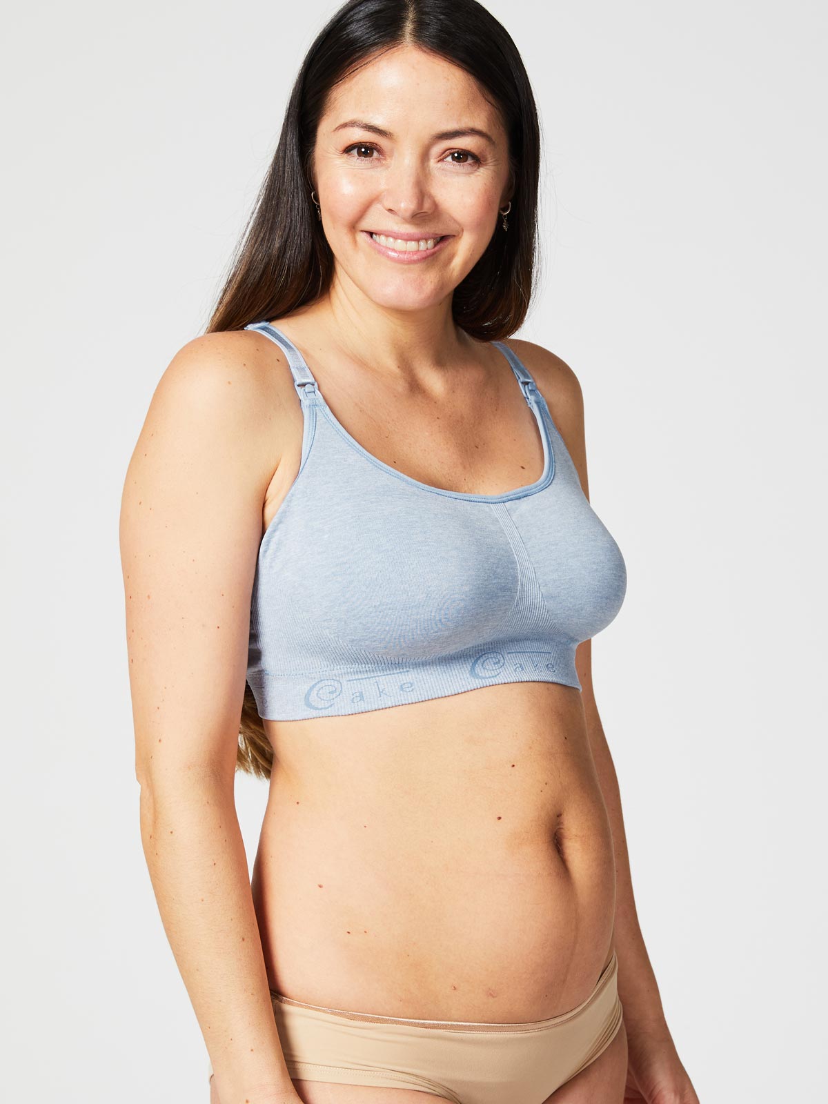 cotton candy nursing bra - heather bl