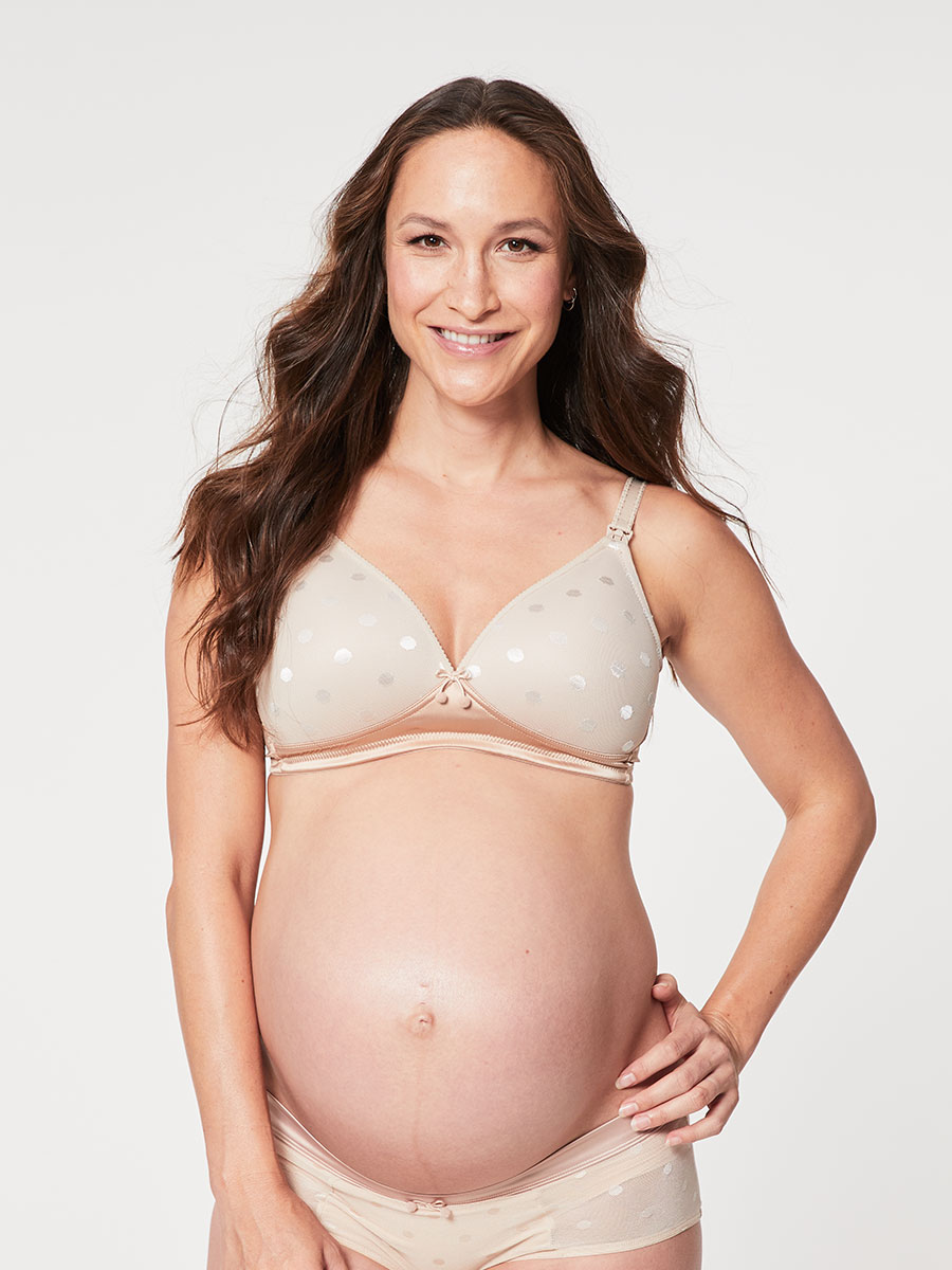 mousse nursing bra - beige