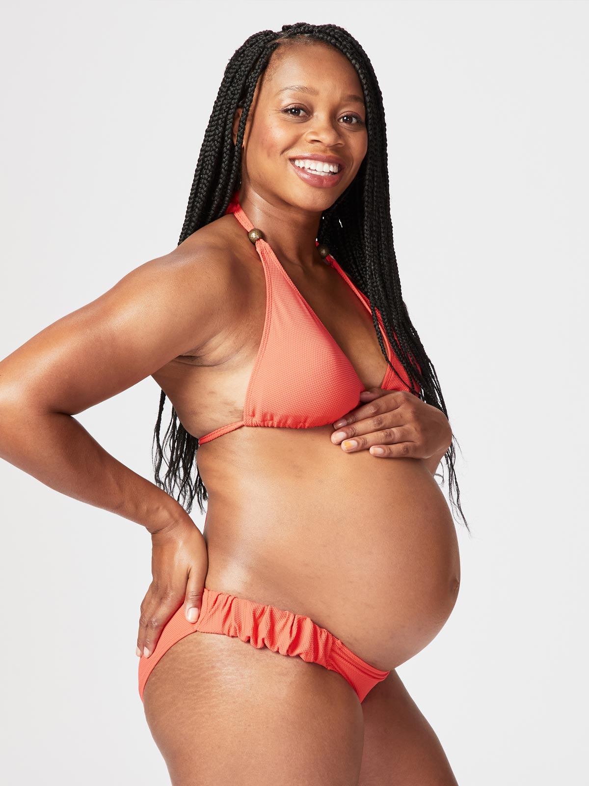 juice maternity bikini - coral