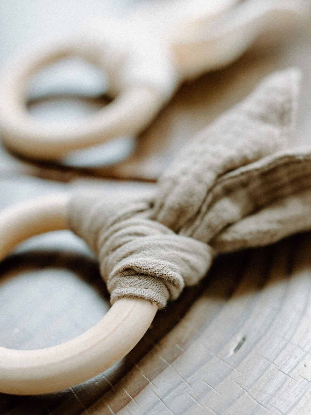 bunny teethers - cream