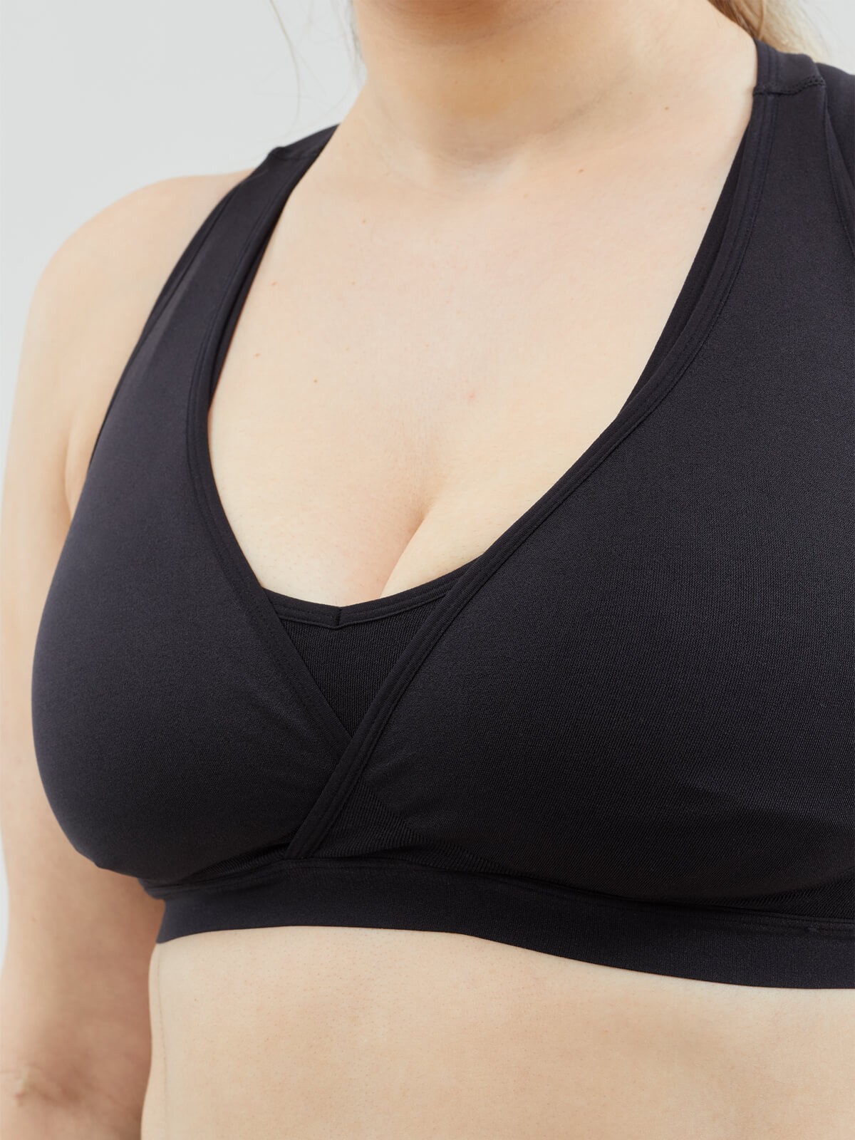 lotus pumping bra - black