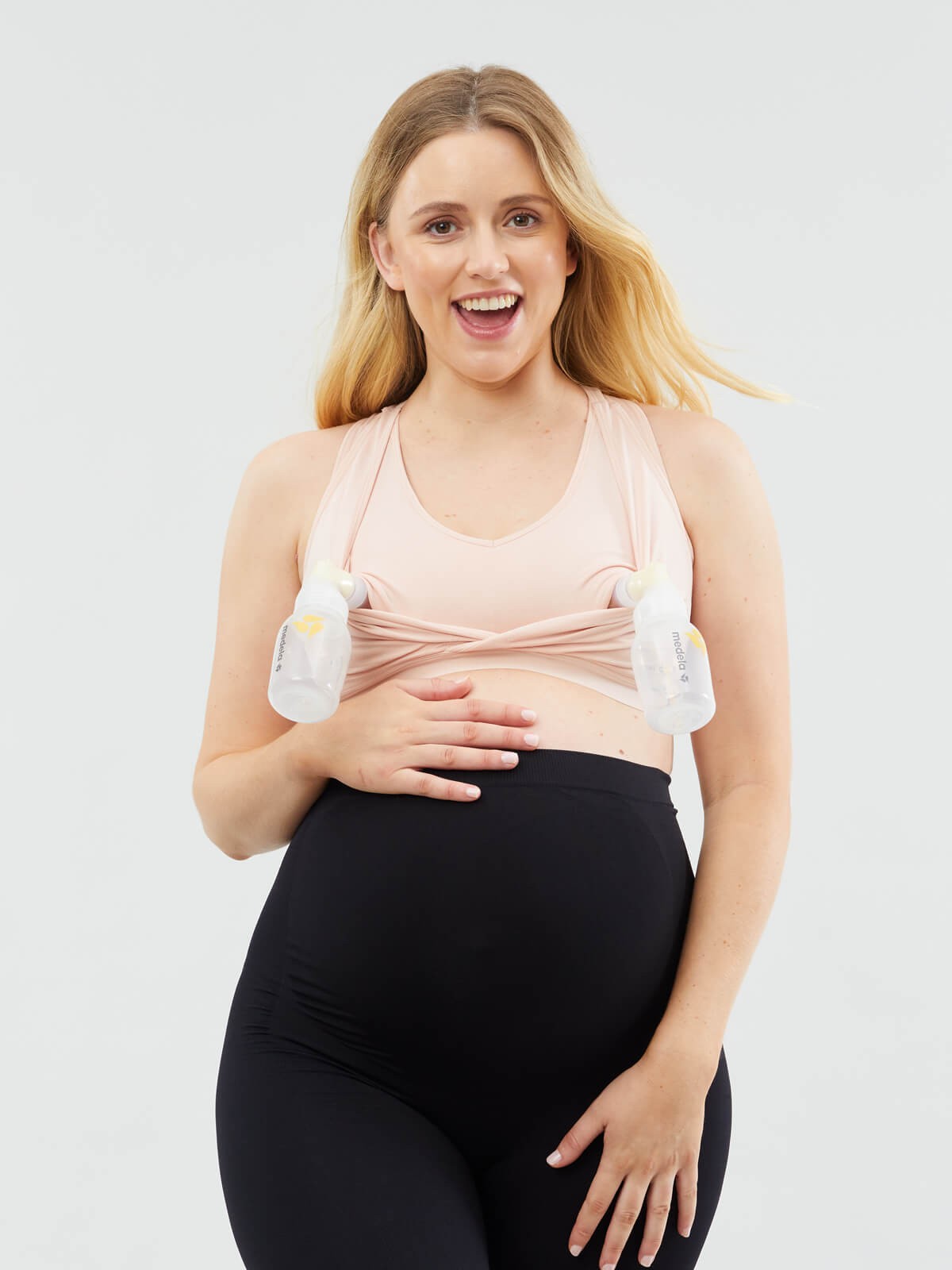 lotus pumping bra - blush