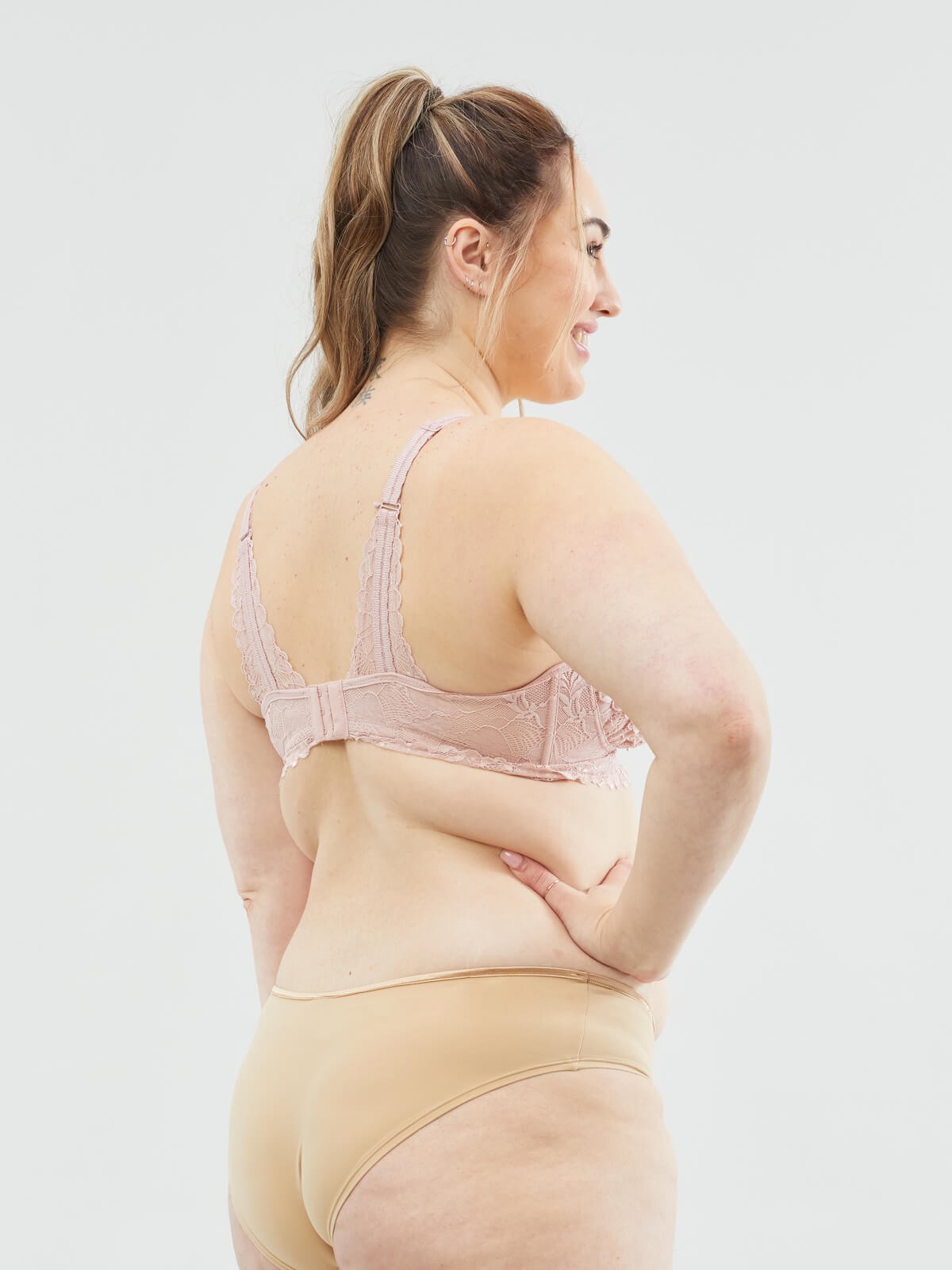 chantilly nursing bralette - blush