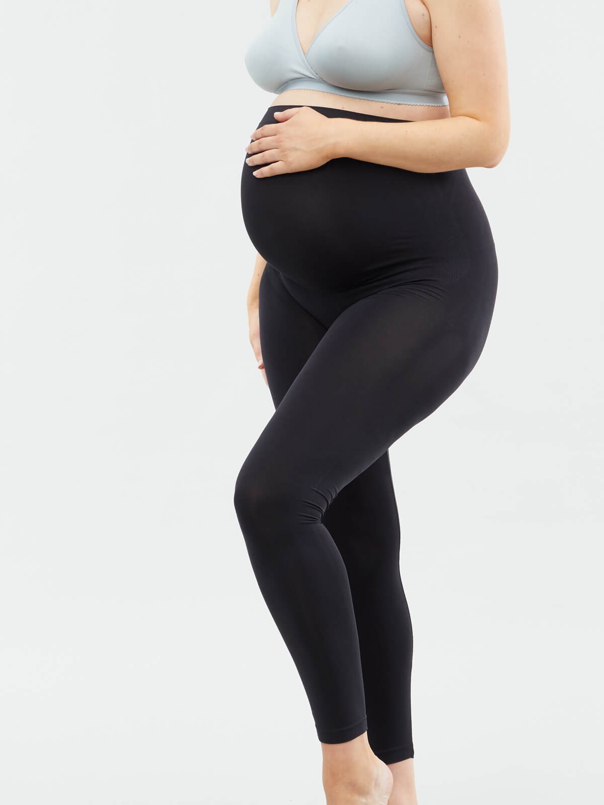 butter recycled pregnancy legging - black