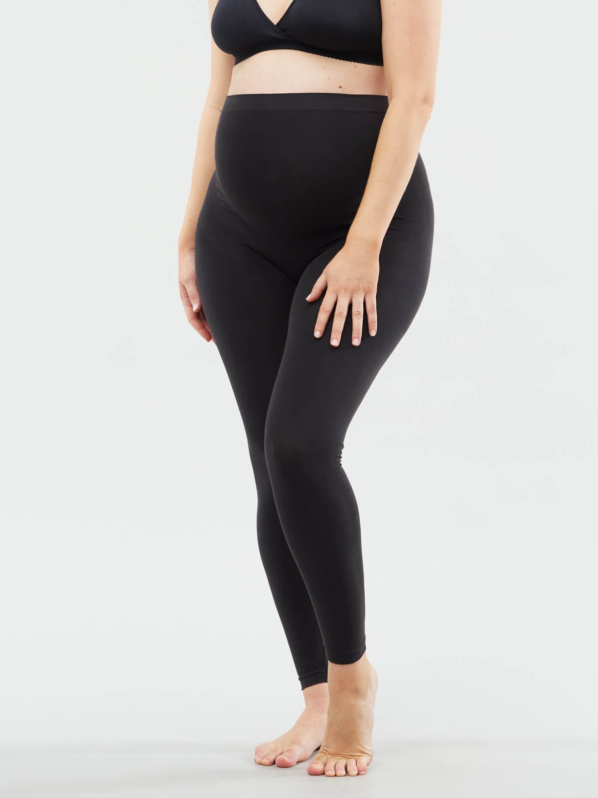 honey modal pregnancy legging - black