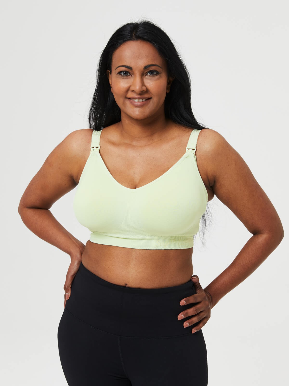 popping candy nursing bra - mint green