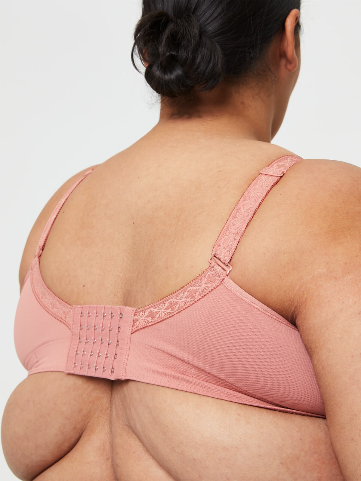 popping candy nursing bra - rosewood