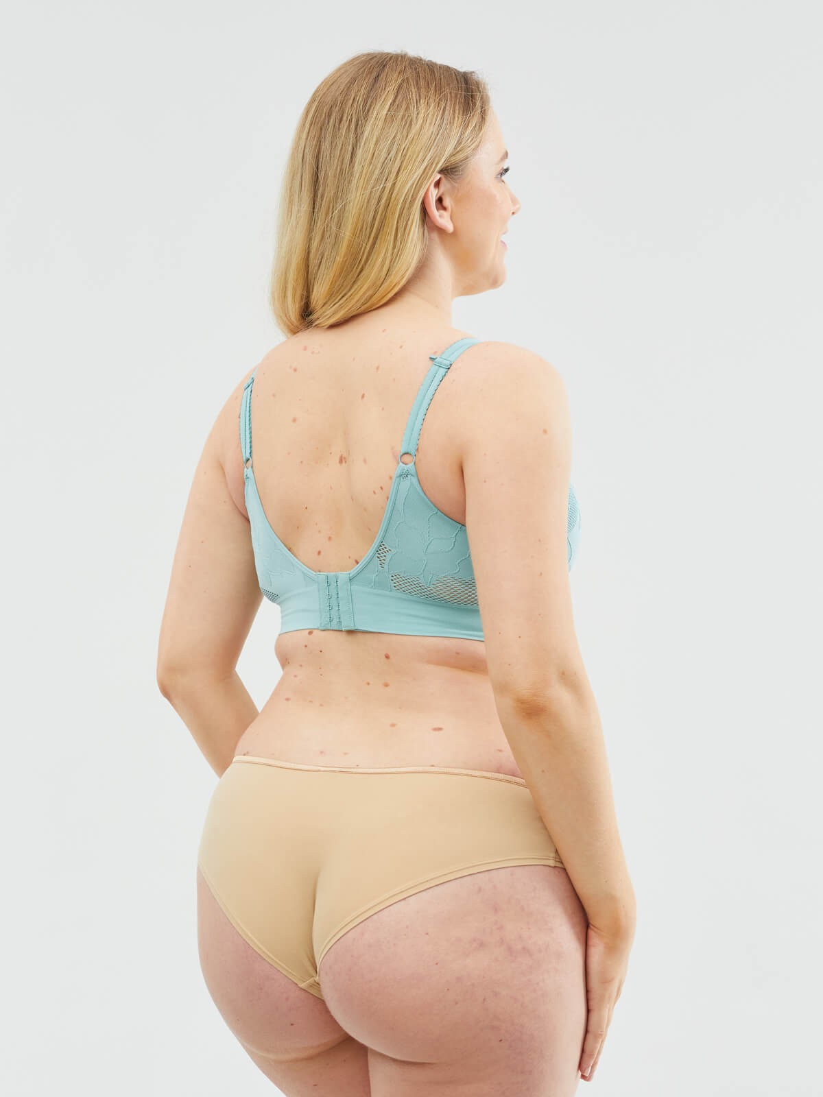 freckles recycled nursing bra - teal