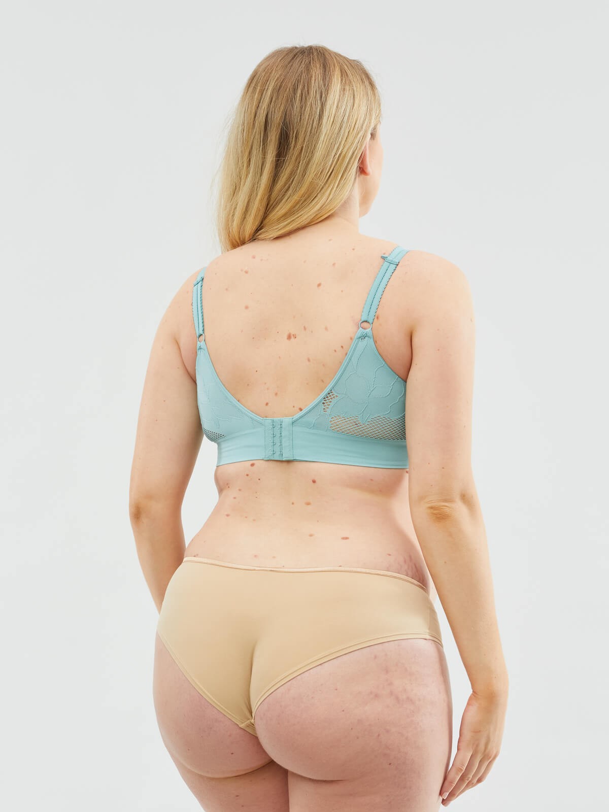 freckles recycled nursing bra - teal