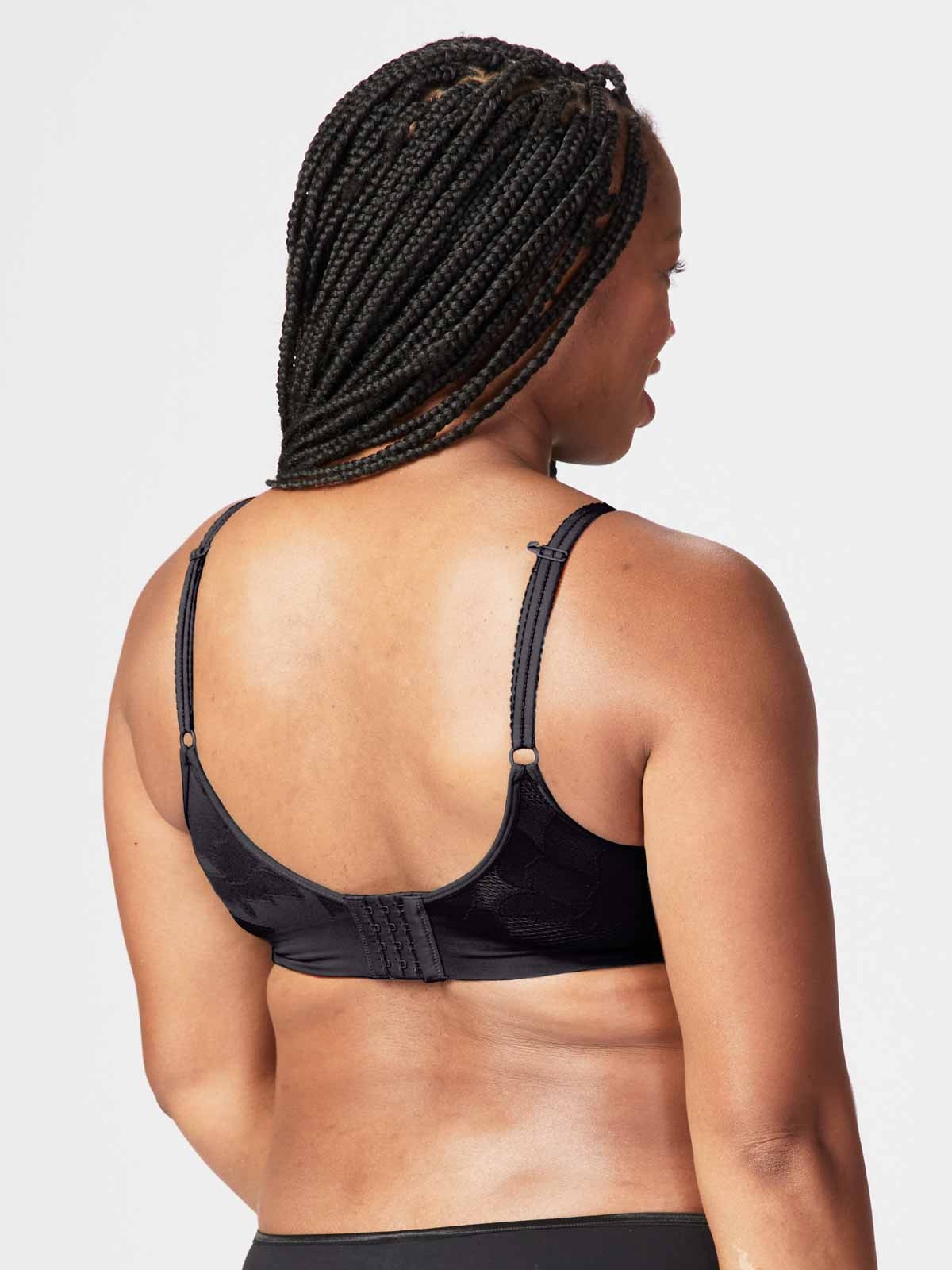 freckles recycled nursing bra - black