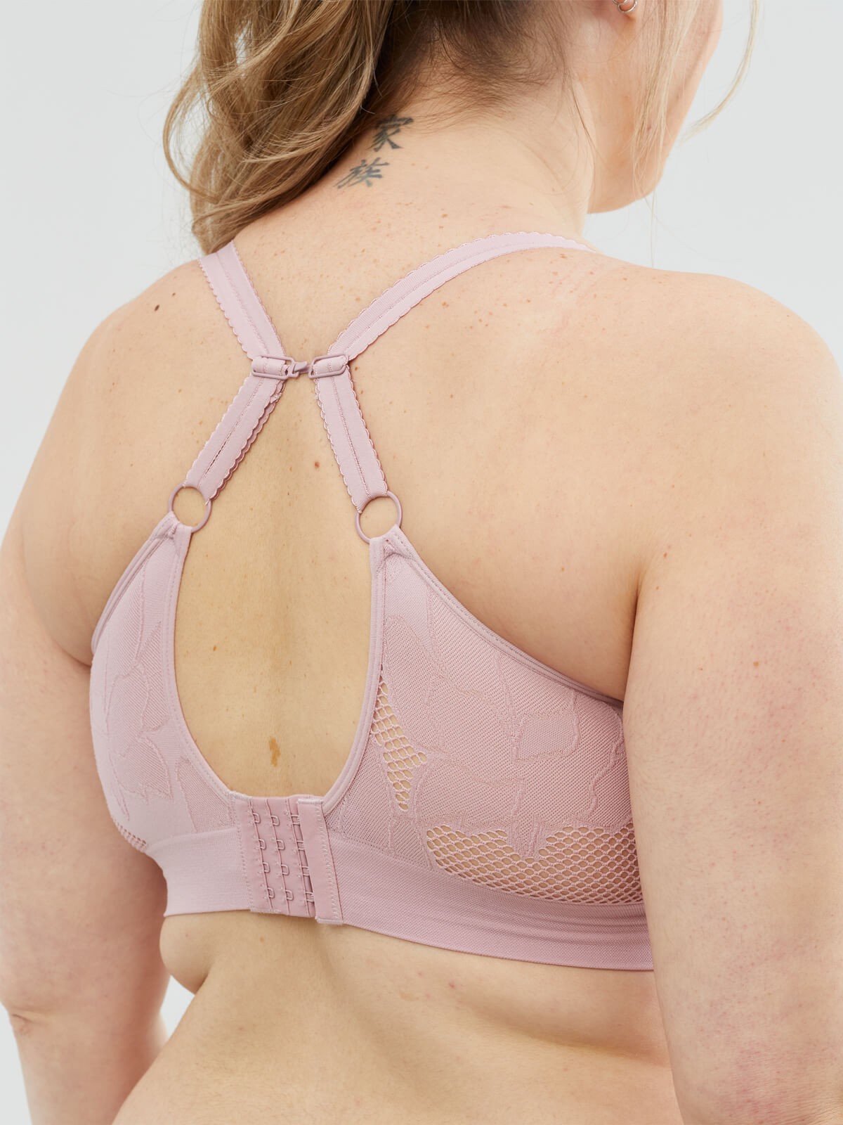 freckles recycled nursing bra - mauve