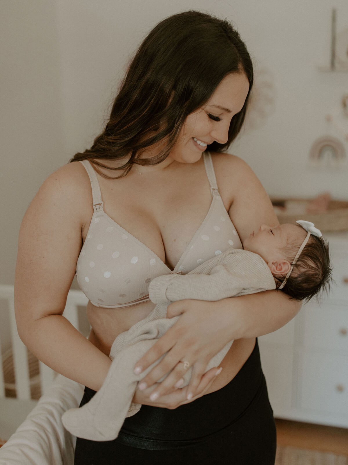 mousse nursing bra - beige