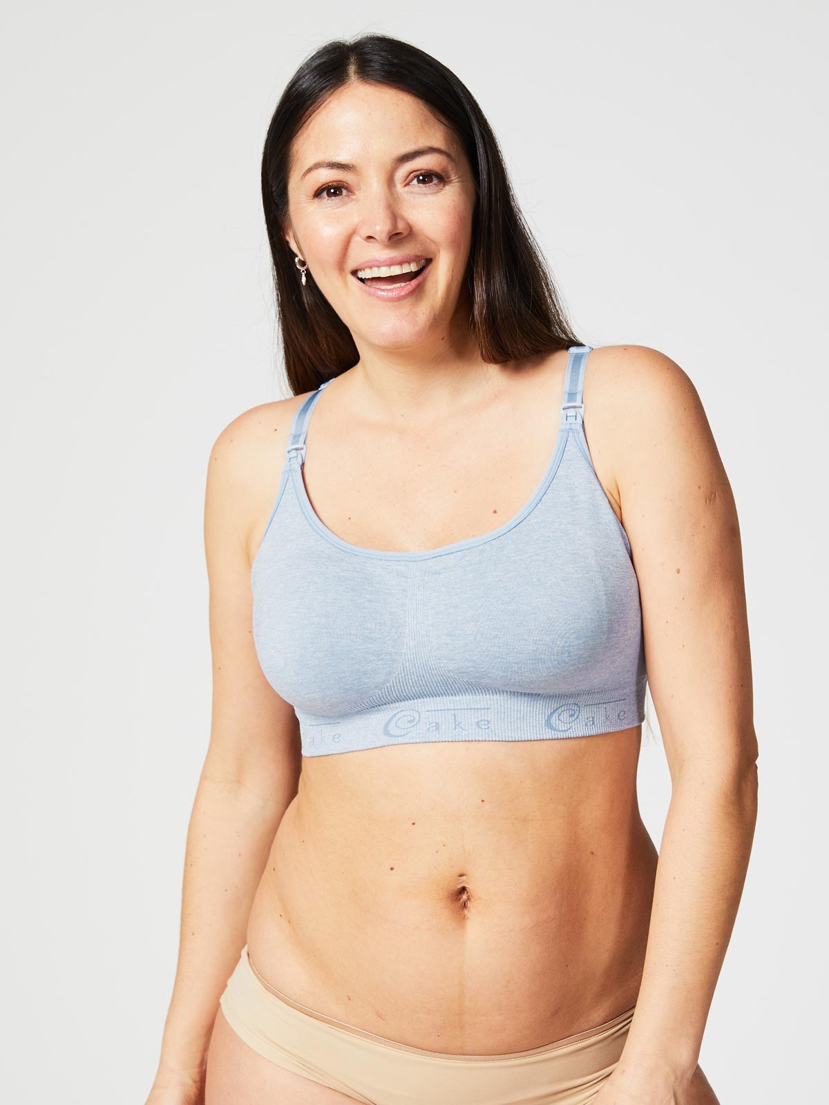 cotton candy nursing bra - heather bl