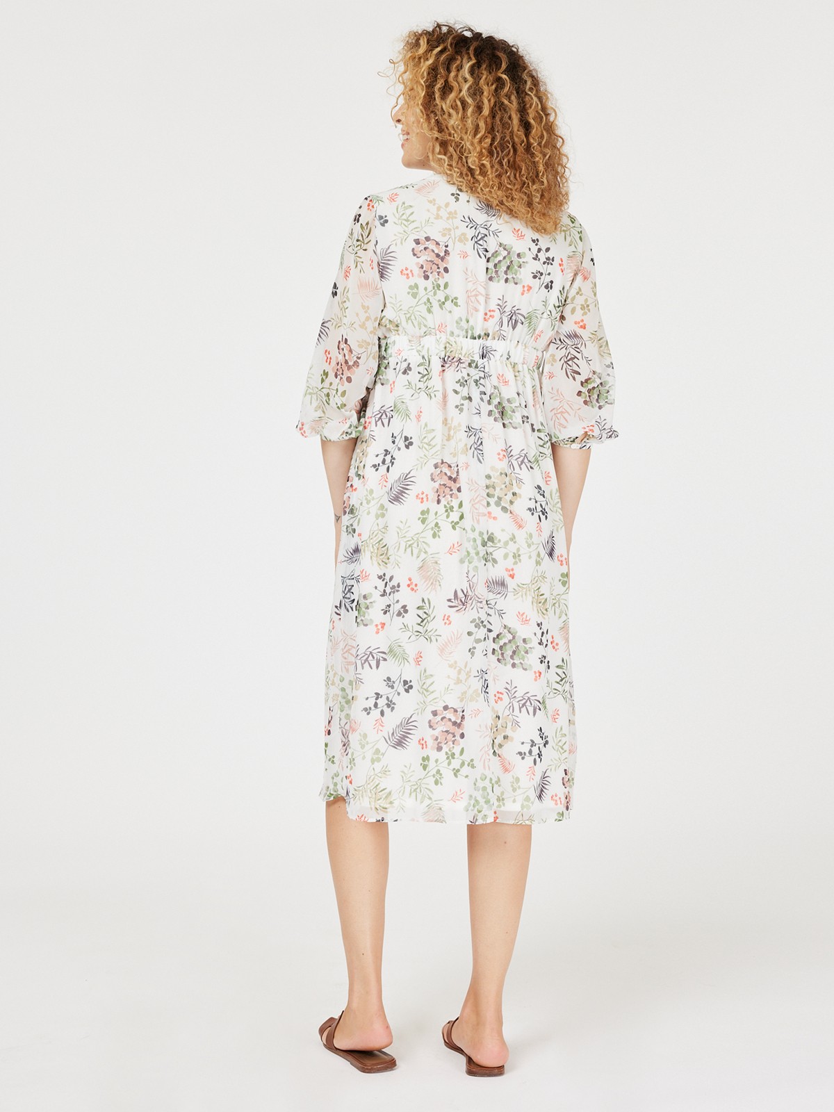 posie maternity dress - soft white