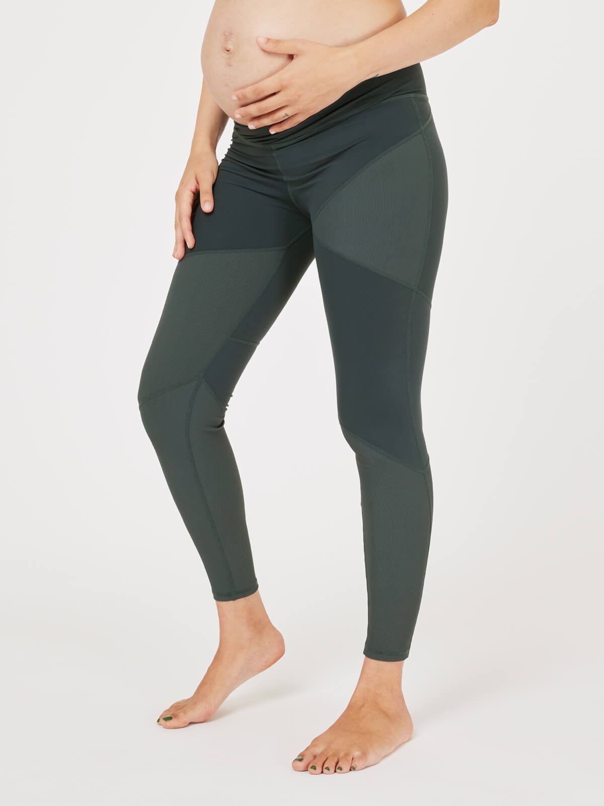 matcha maternity sports leggings - green