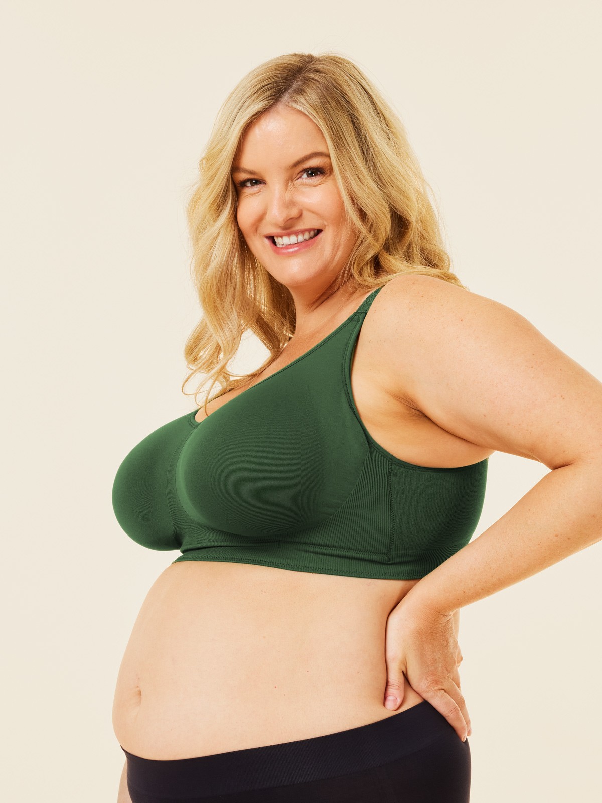 popping candy nursing bra - forest gre