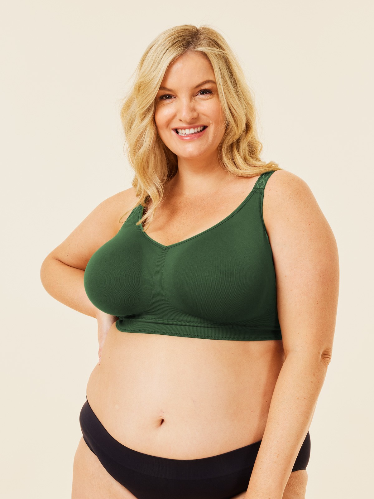 popping candy nursing bra - forest gre