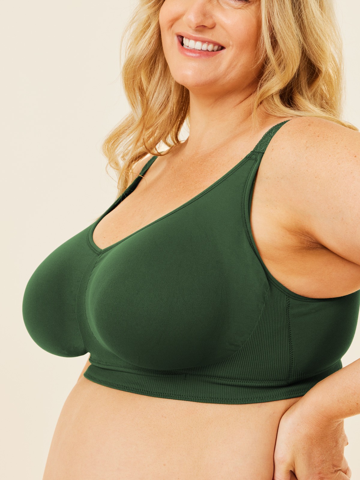 popping candy nursing bra - forest gre