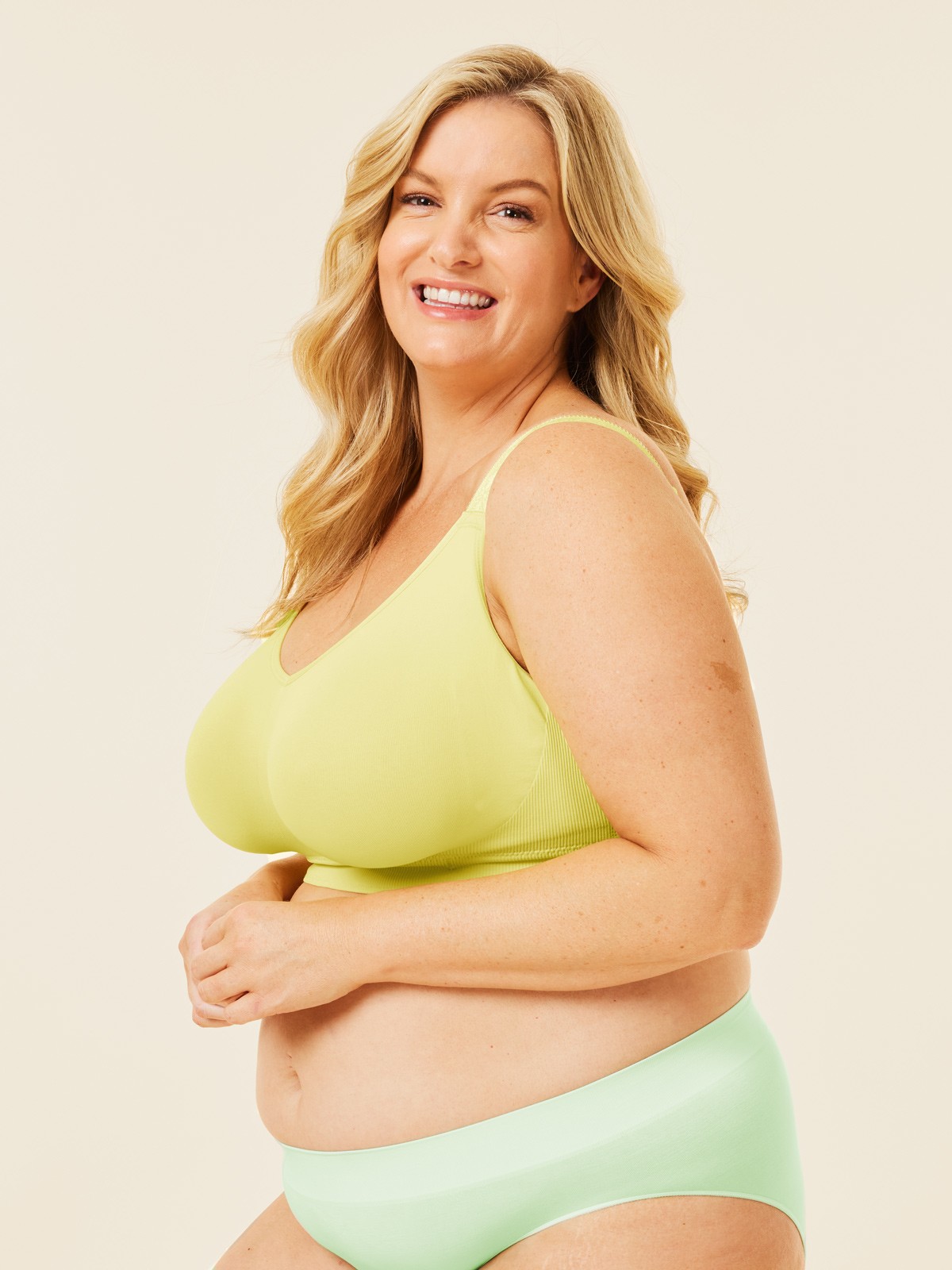 popping candy nursing bra - lemon