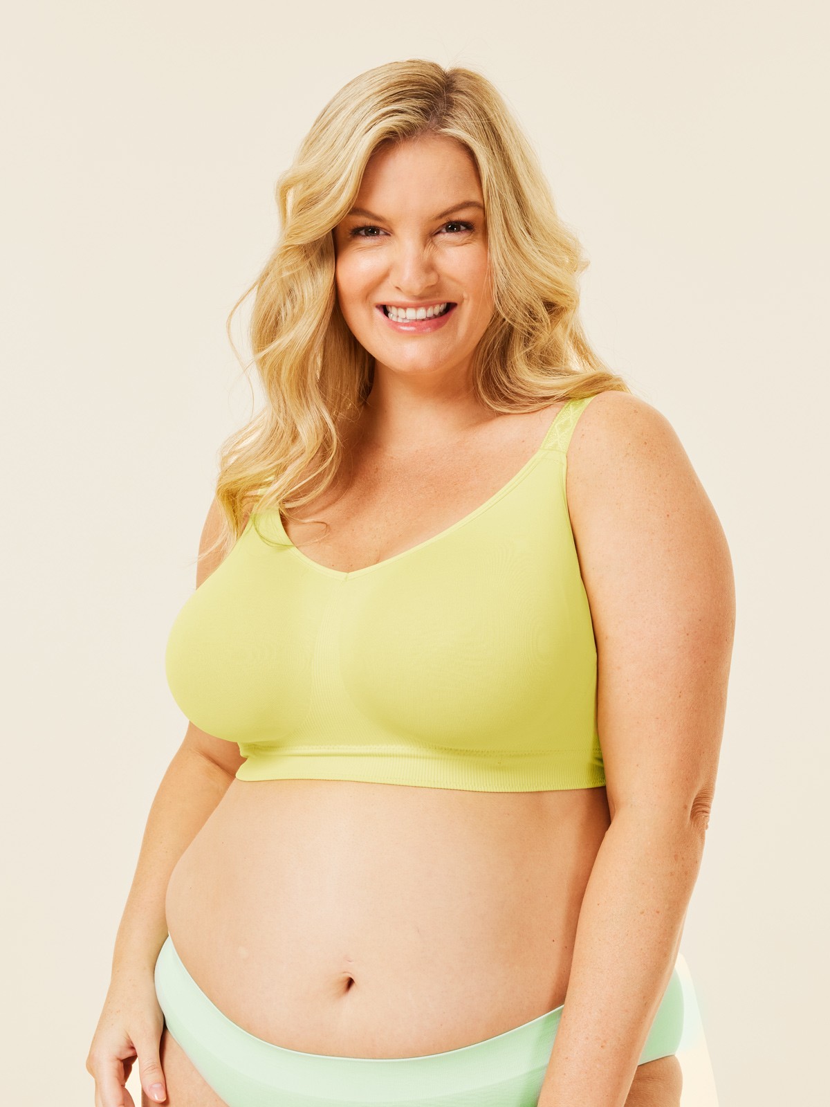 popping candy nursing bra - lemon