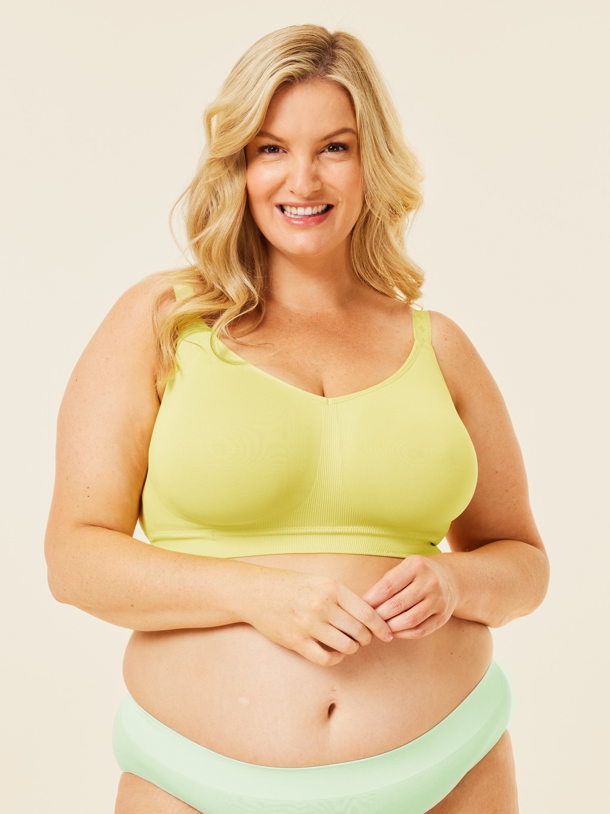 popping candy nursing bra - lemon