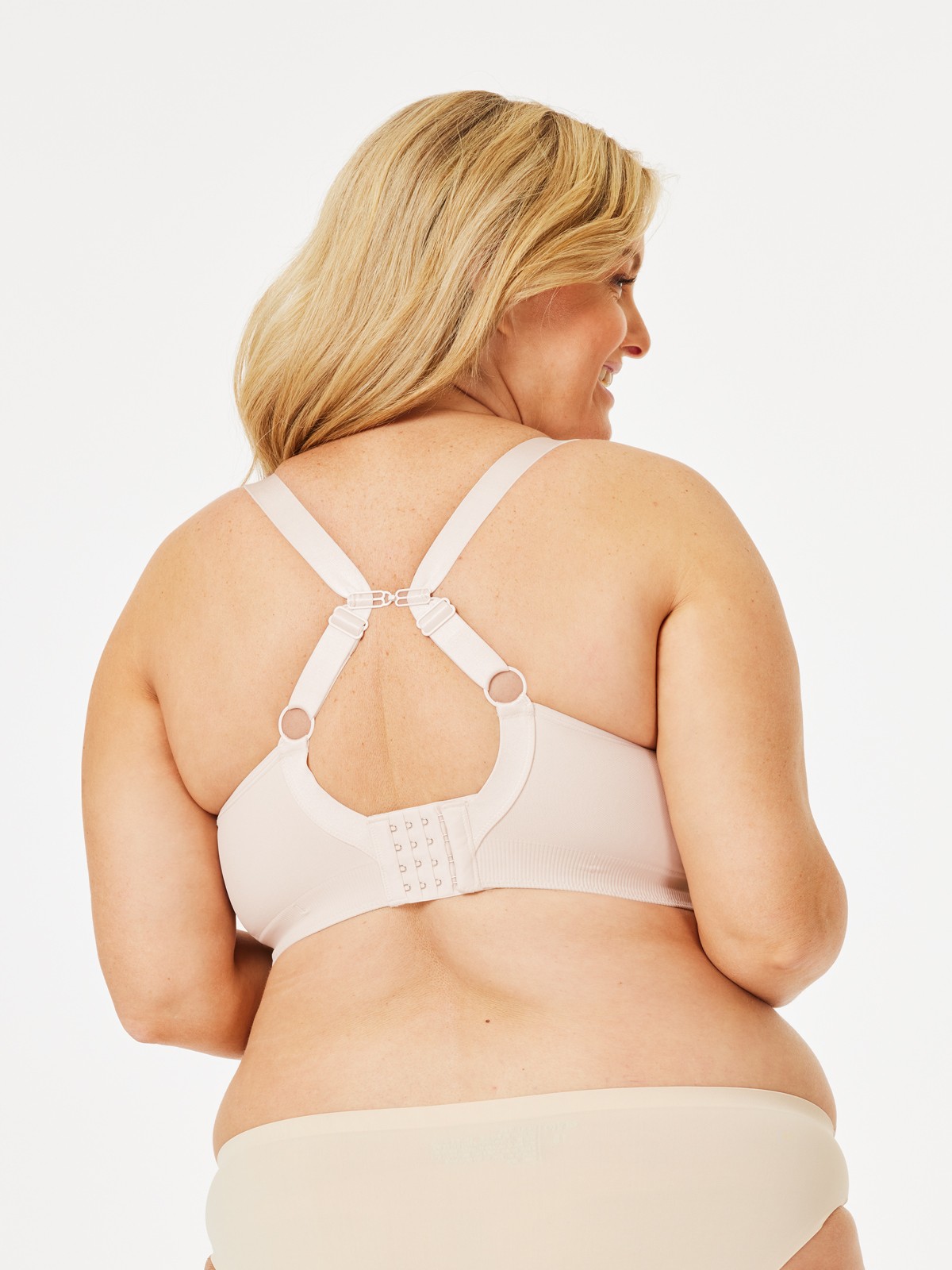ribbon candy nursing bra - stone