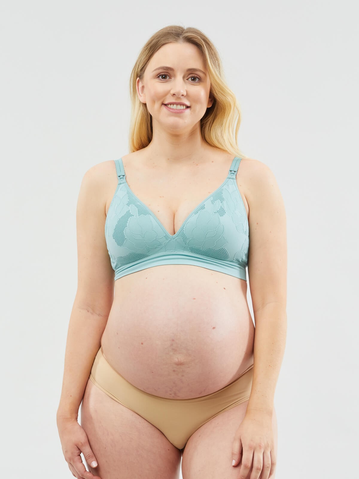freckles recycled nursing bra - teal