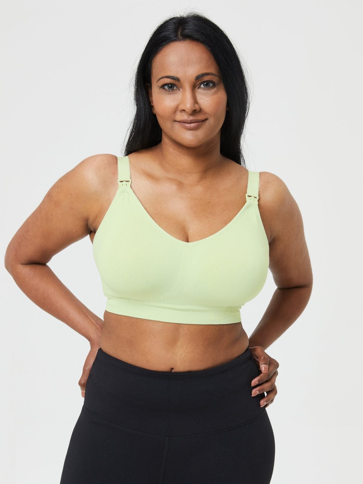 popping candy nursing bra - mint green