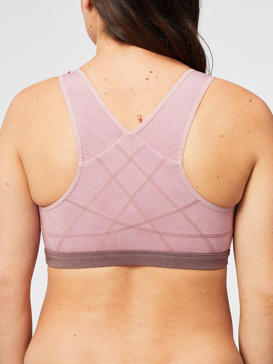 milk bamboo sleep bra - mauve