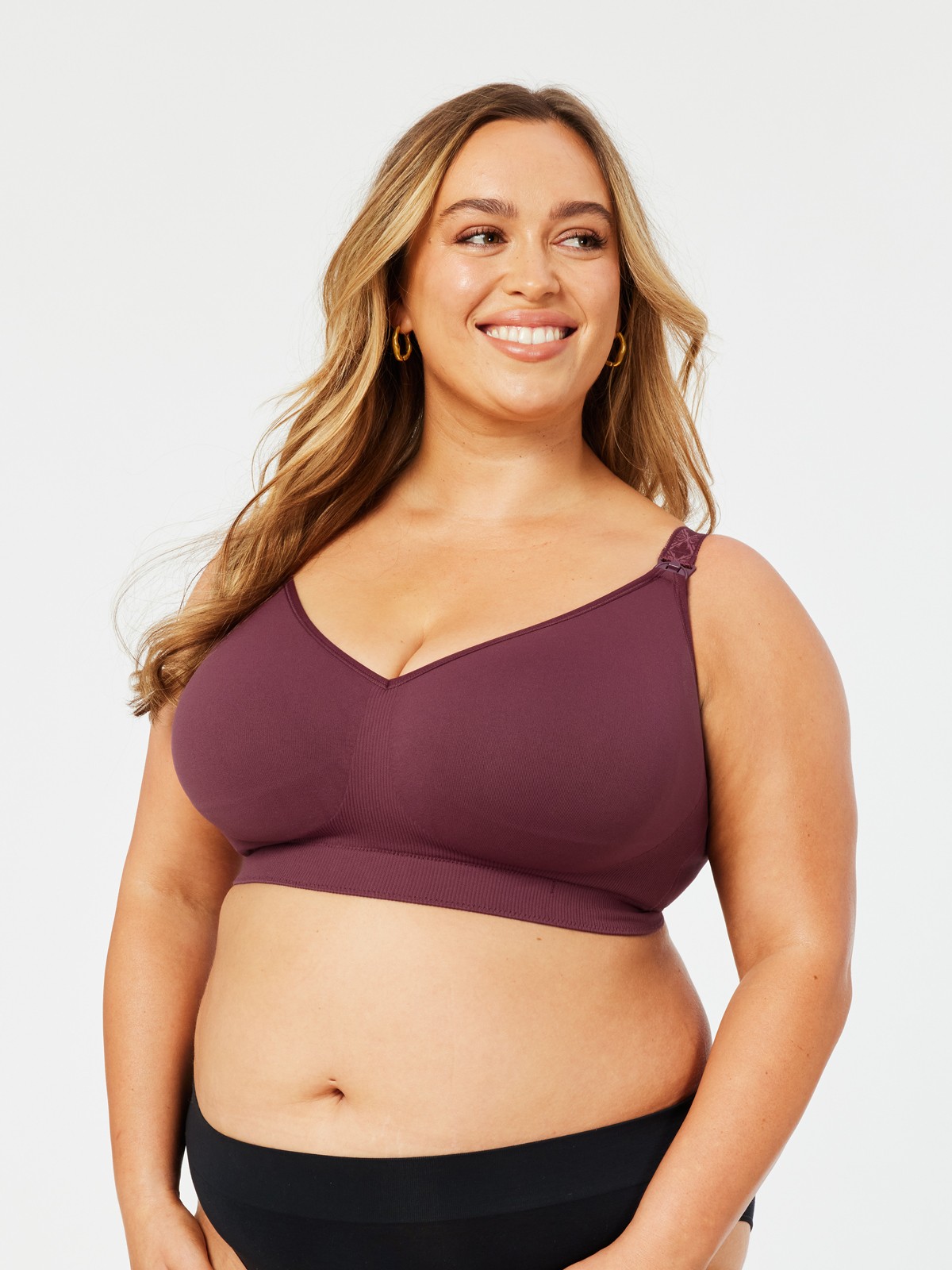 Popping Candy Busty Maternity & Nursing Bra (G - K Cup) - Cobalt Blue