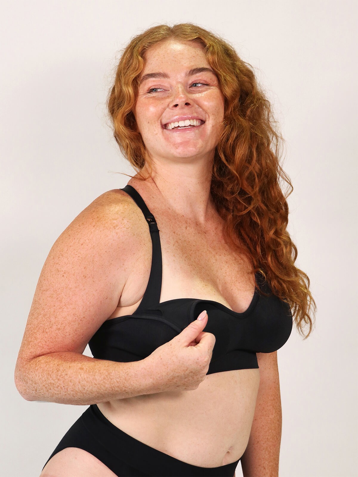 tiramisu nursing bra - black