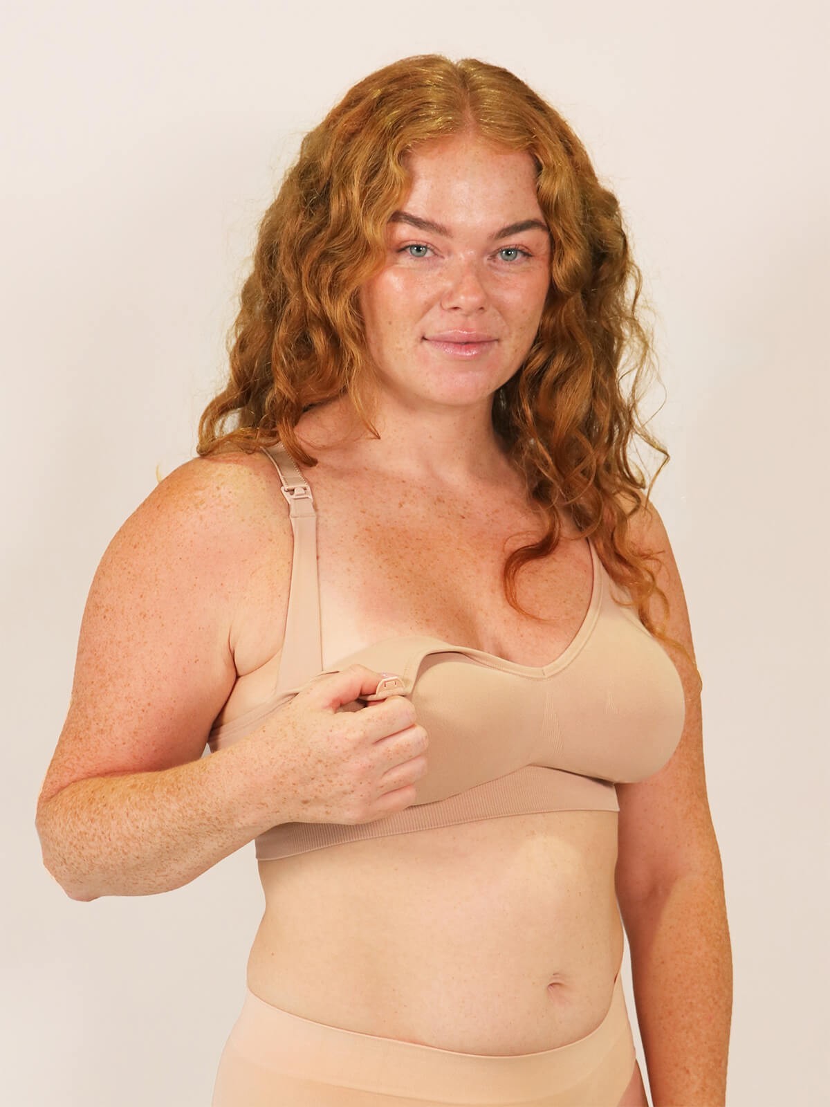 tiramisu nursing bra - beige