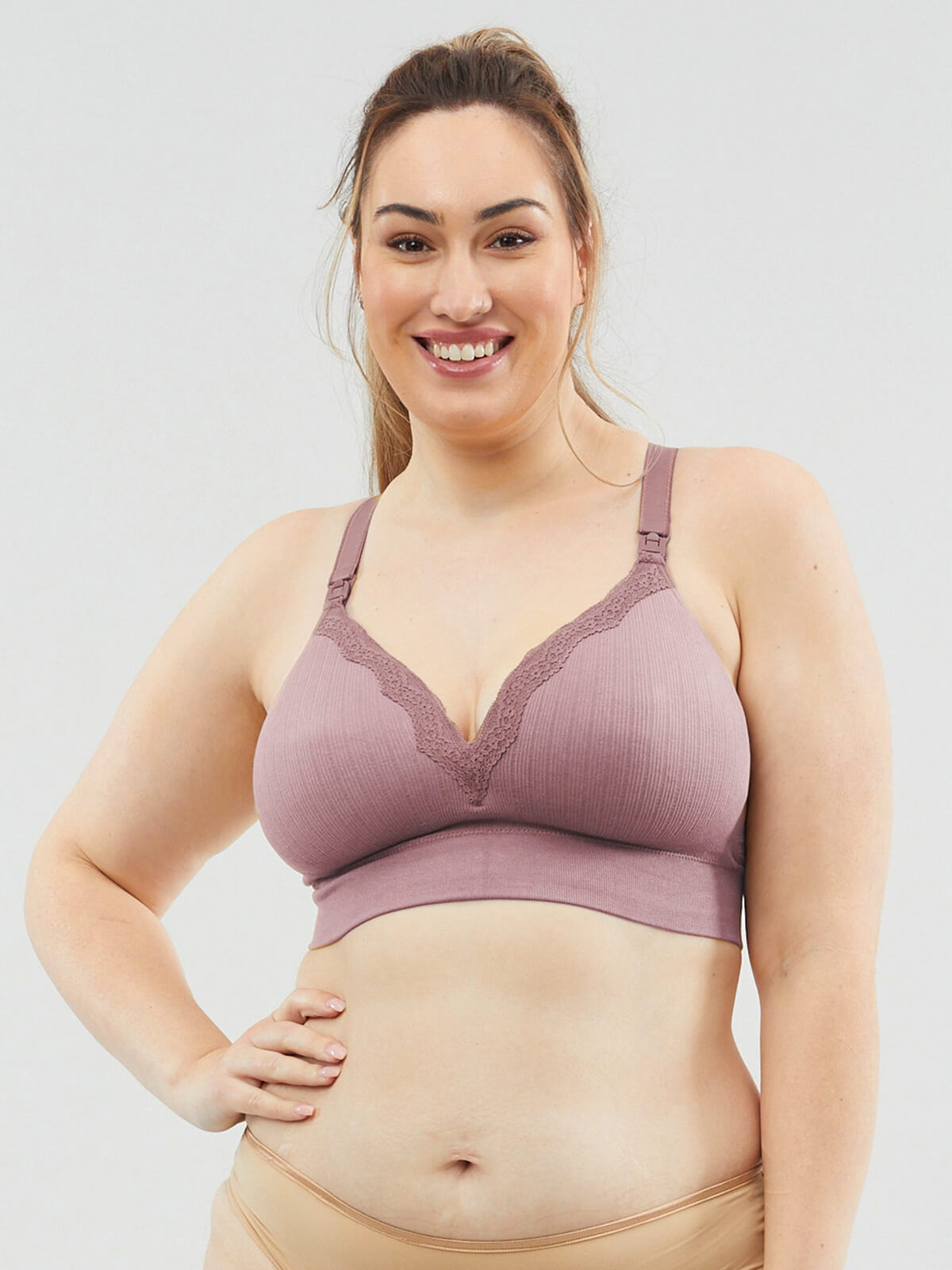 Tutti Frutti Padded Nursing Bra - Black