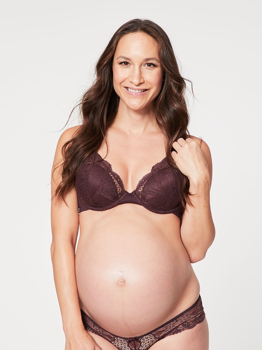 truffles nursing bra - brown