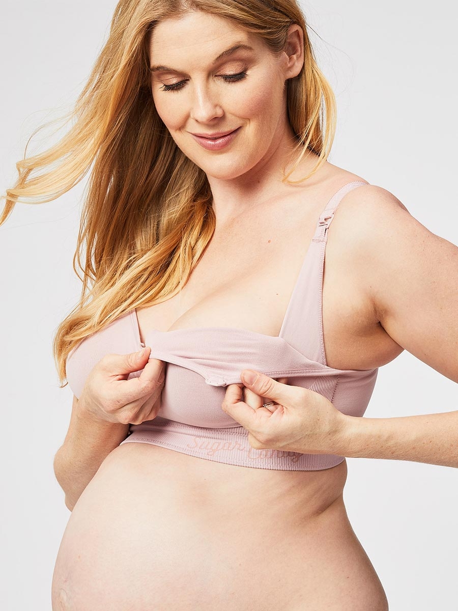 popping candy nursing bra - pink