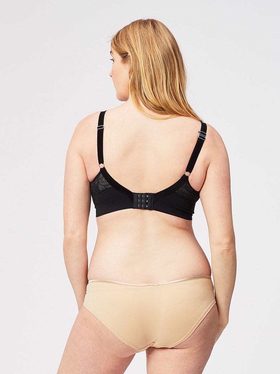 lux nursing bra - black